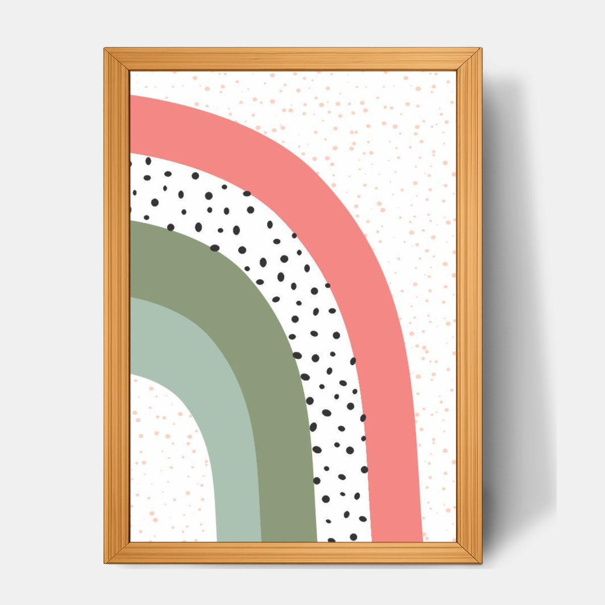 Quadro Infantil Arco Íris cortado