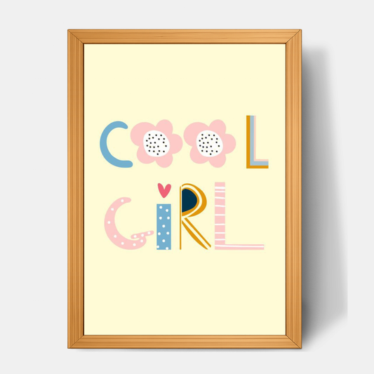 Quadro Infantil cool girl