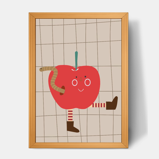 Quadro Infantil maçã