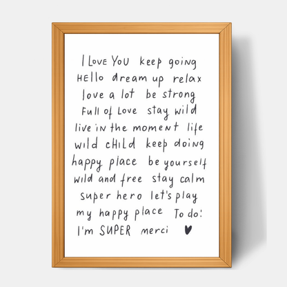 Quadro Infantil Frases