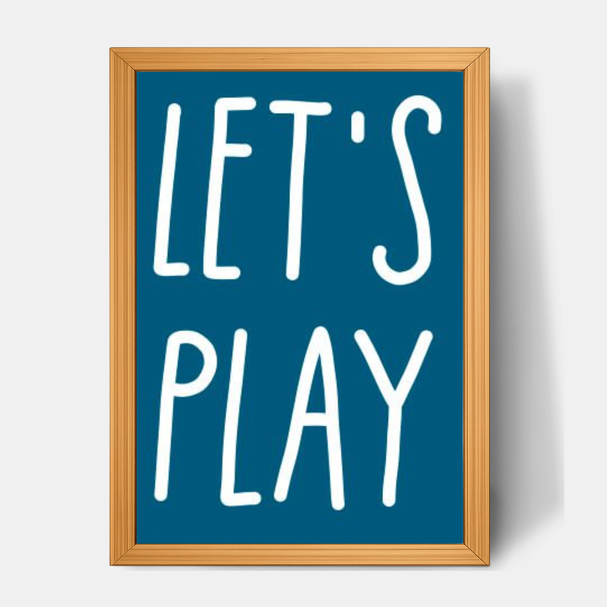 Quadro Infantil Lets Play azul