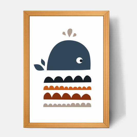 Quadro Infantil baleia