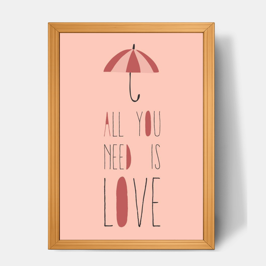 Quadro Infantil All you need is love