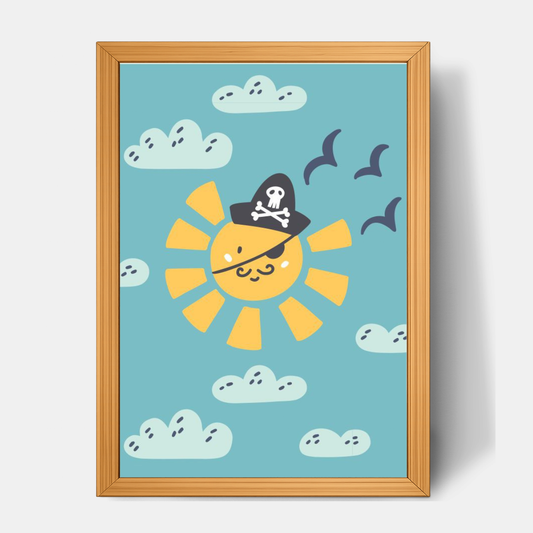 Quadro Infantil Sol de pirata