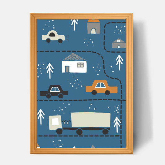 Quadro Infantil Cidade Inverno
