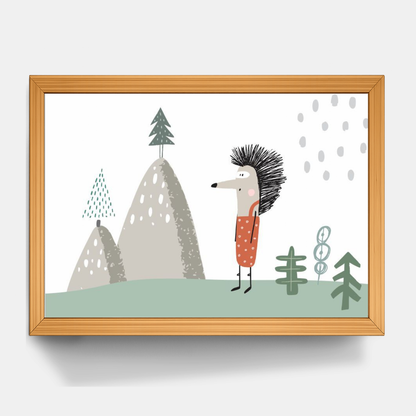 Quadro Infantil Porco espinho