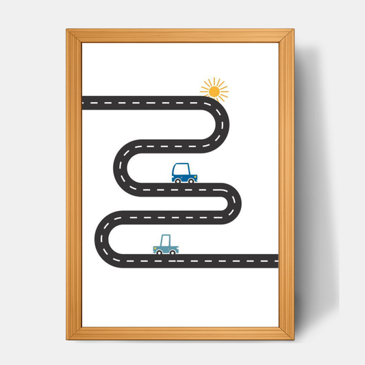 Quadro Infantil Estrada Ensolarada