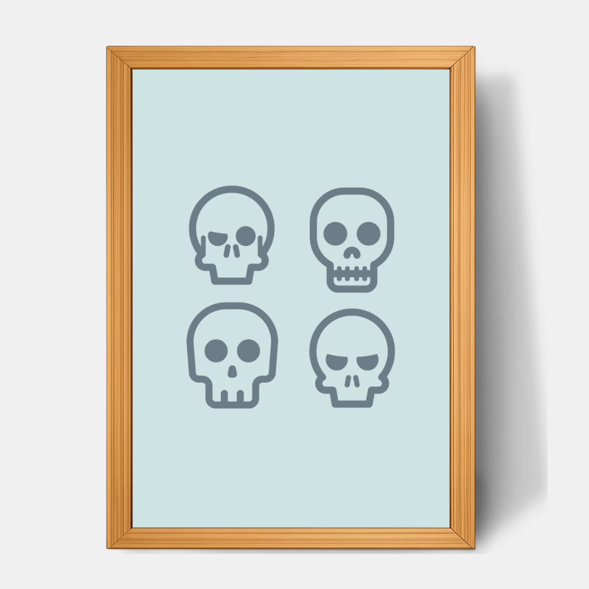 Quadro Infantil caveiras