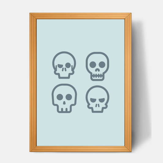 Quadro Infantil caveiras