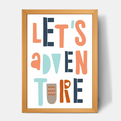 Quadro Infantil Lets Adventure