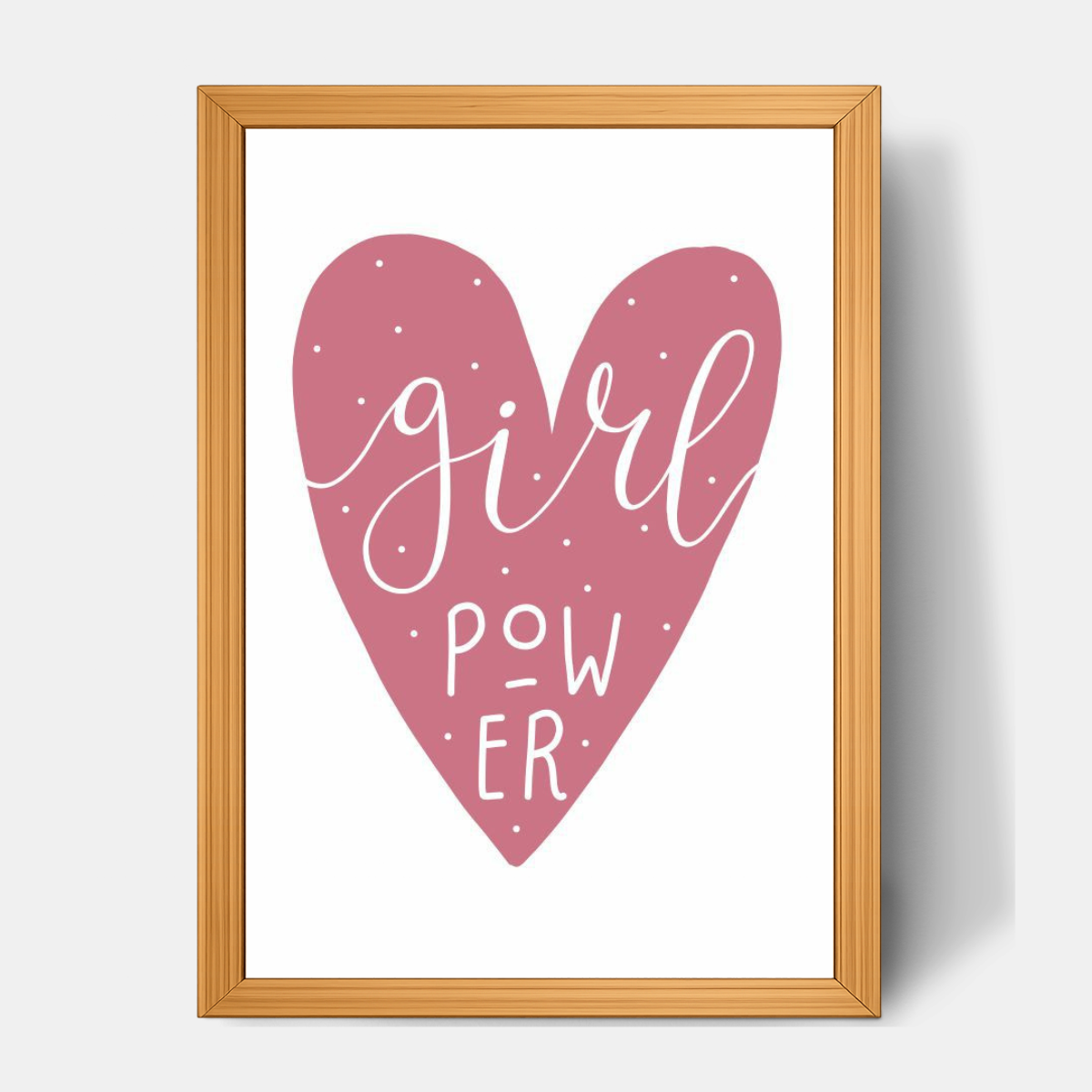 Quadro Infantil Girl Power roxo