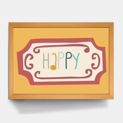 Quadro Infantil Happy