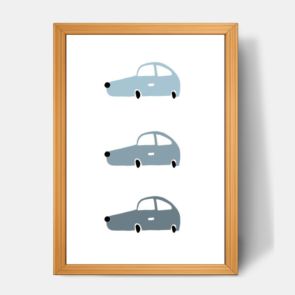 Quadro Infantil Carros Opala degradê