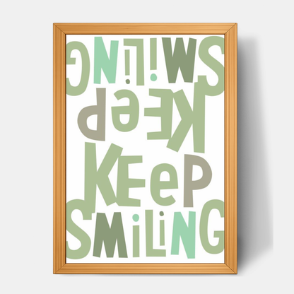 Quadro Infantil Keep Smiling