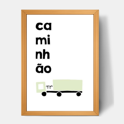 Quadro Infantil Caminhão
