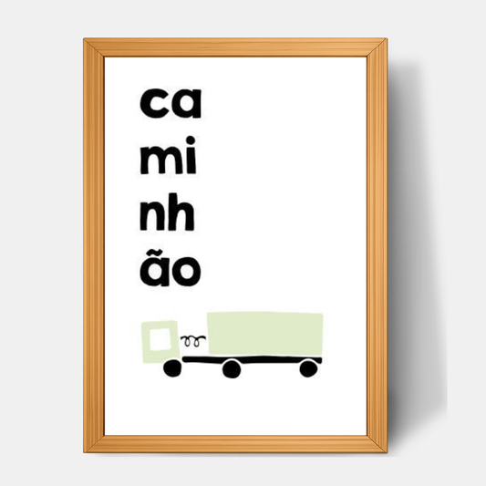Quadro Infantil Caminhão