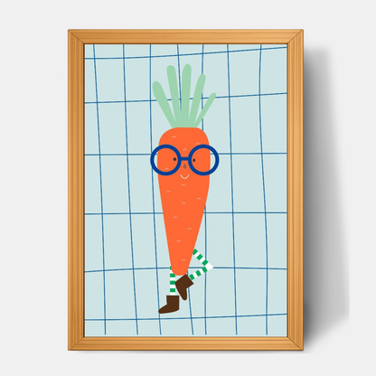 Quadro Infantil cenoura