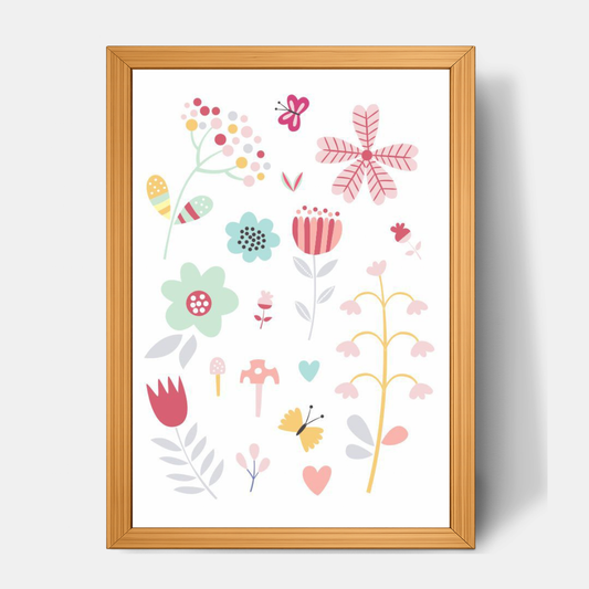 Quadro Infantil Flores