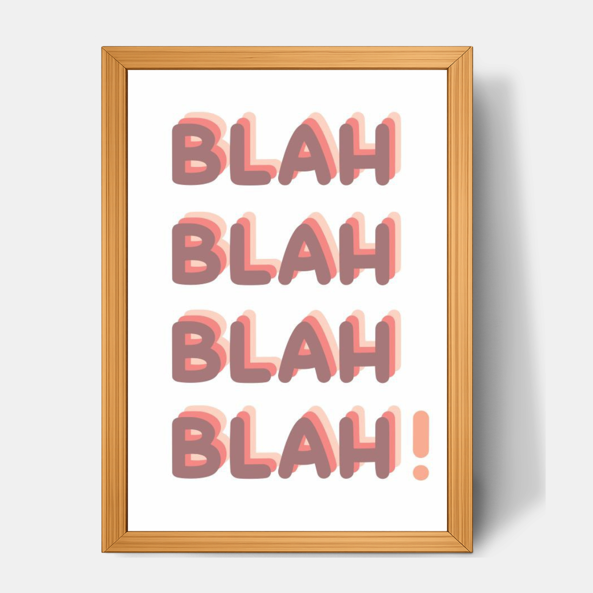 Quadro Infantil Blah!