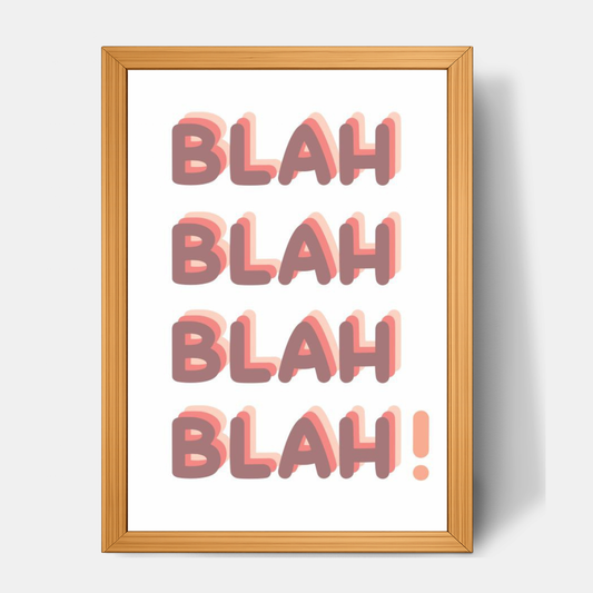 Quadro Infantil Blah!