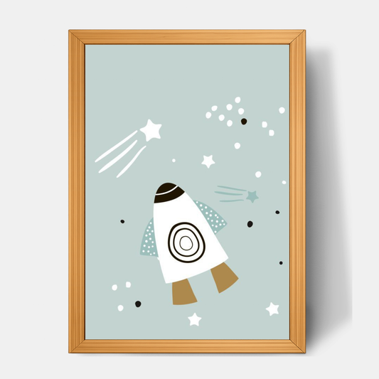 Quadro Infantil Foguete