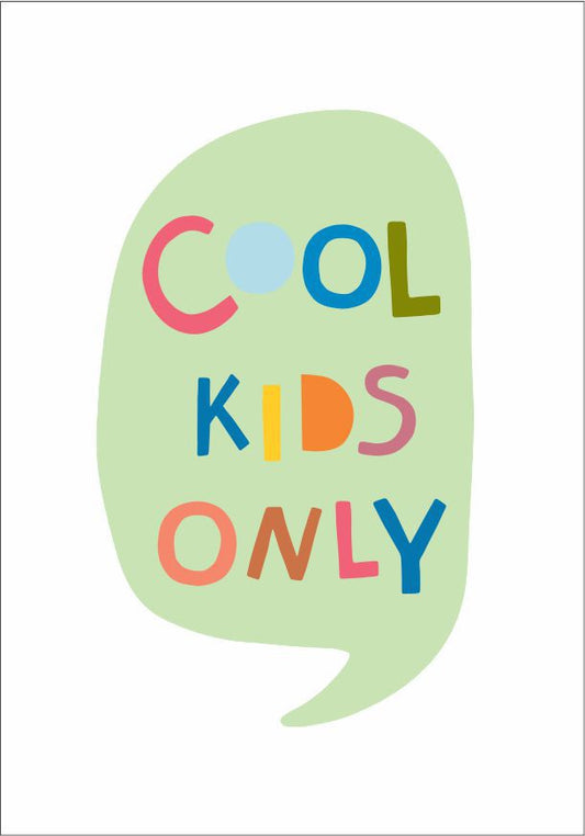 Quadro Infantil Cool Kids Only colorido