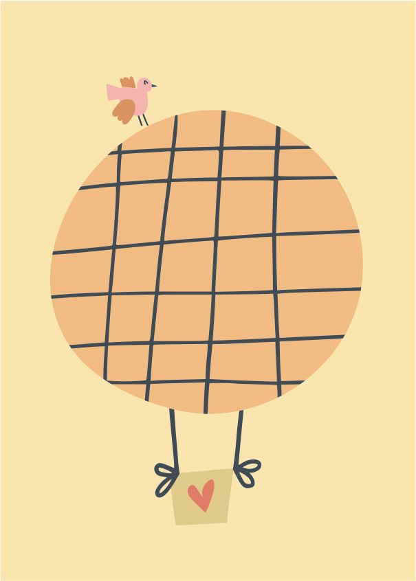 Quadro Infantil Passarinho no Balão