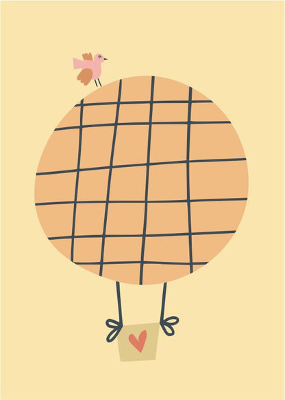 Quadro Infantil Passarinho no Balão