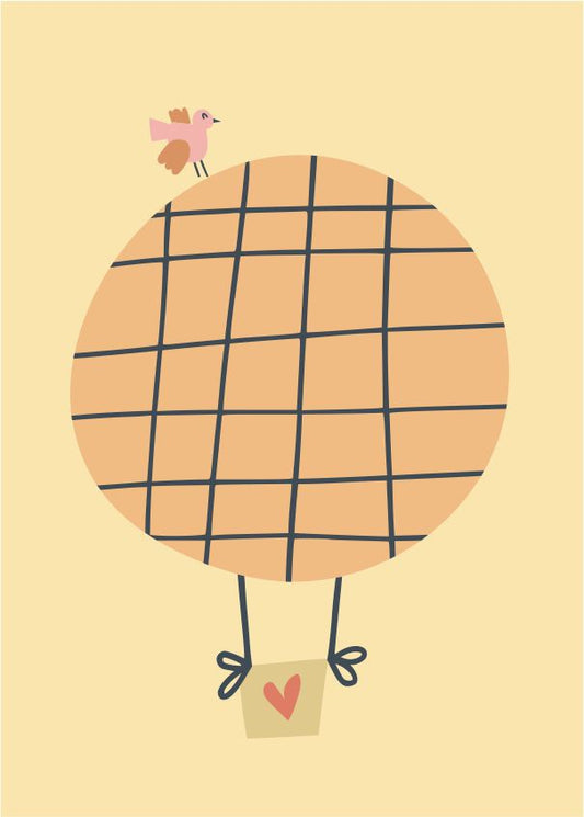 Quadro Infantil Passarinho no Balão