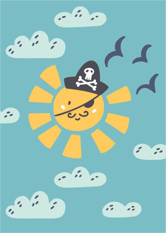 Quadro Infantil Sol de pirata