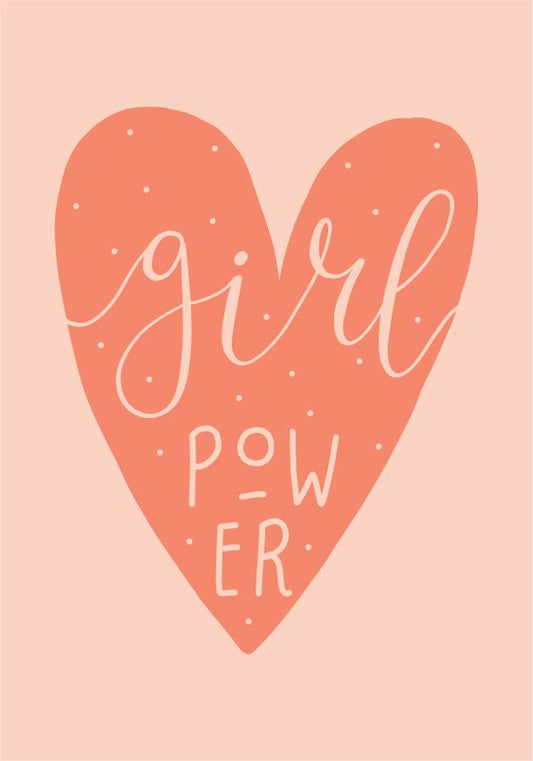 Quadro Infantil Girl Power rosa