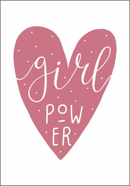 Quadro Infantil Girl Power roxo