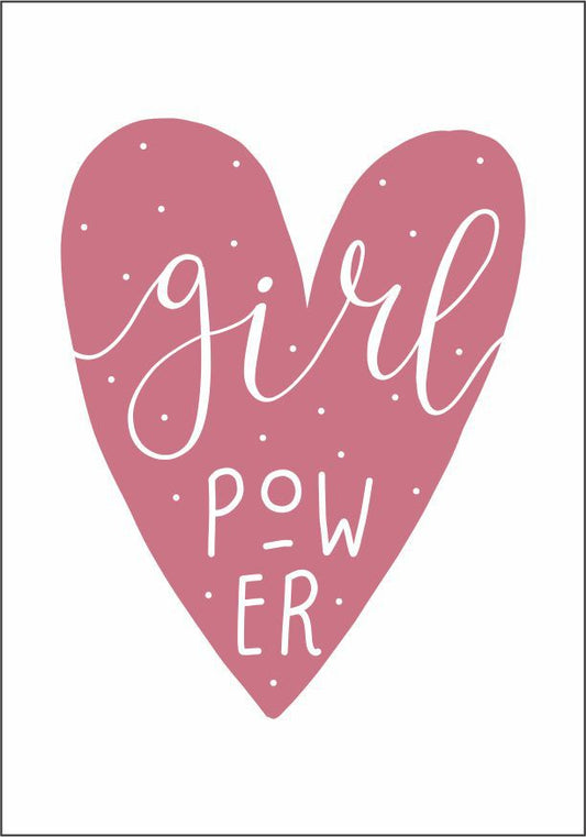 Quadro Infantil Girl Power roxo