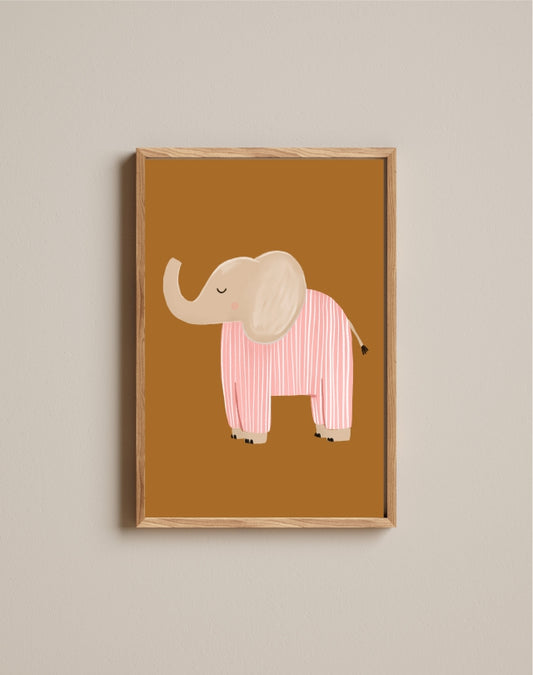 Quadro Aquarelado Elefante