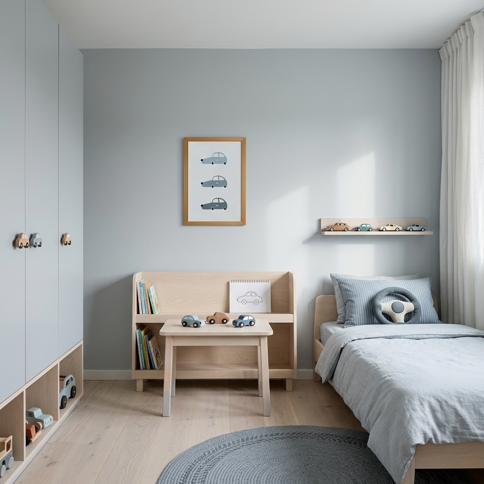 Quadro Infantil Carros Opala degradê