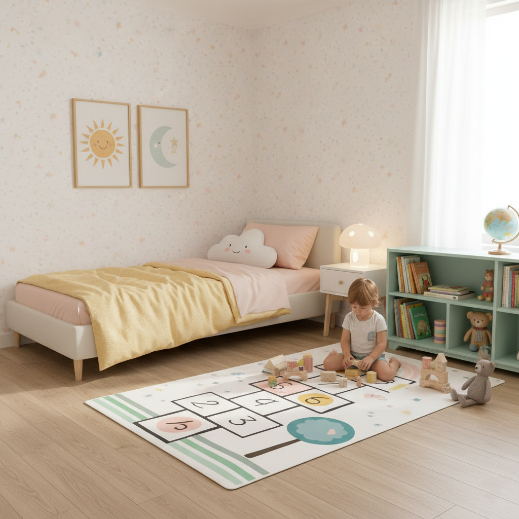 Tapete Playmat Amarelinha Candy