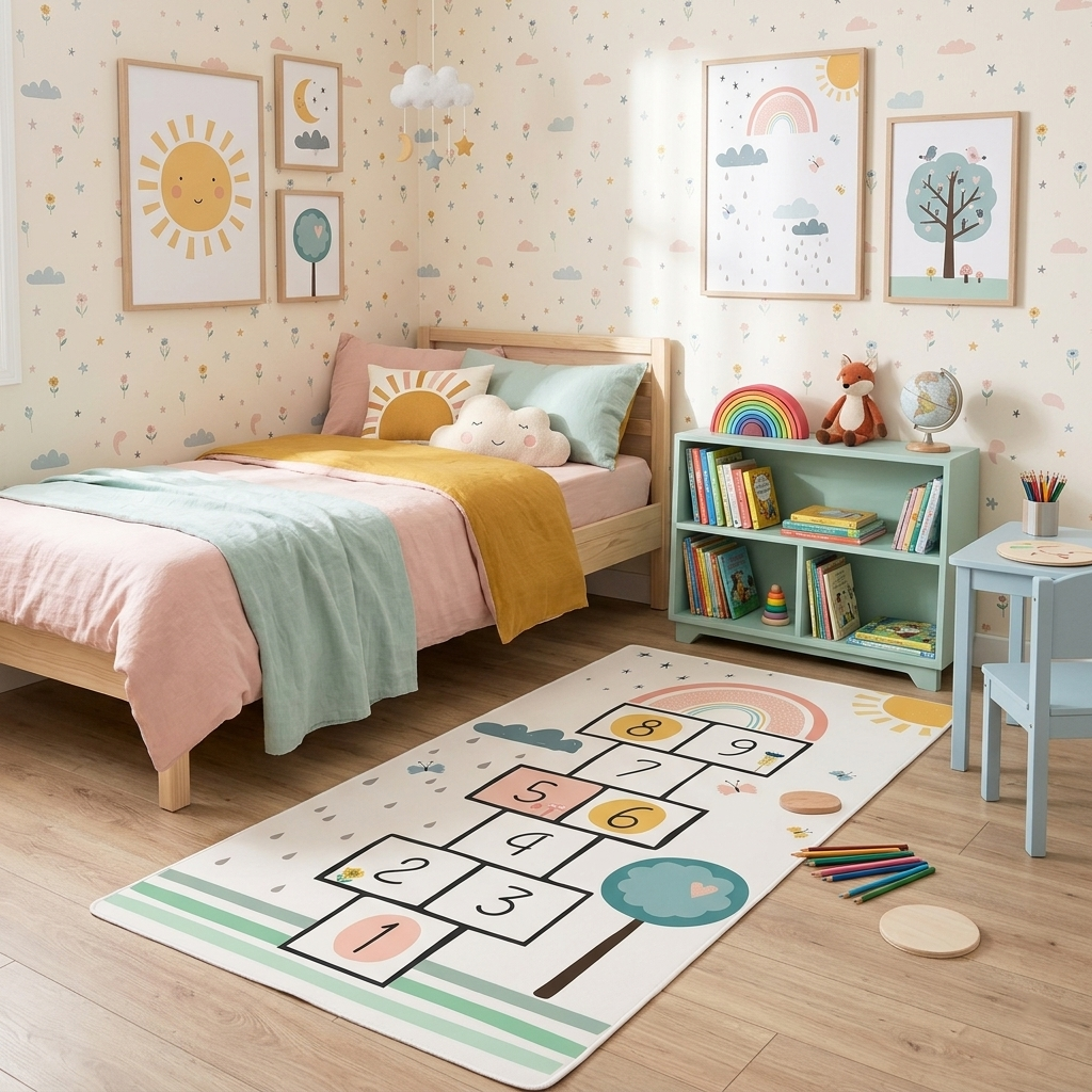 Tapete Playmat Amarelinha Candy