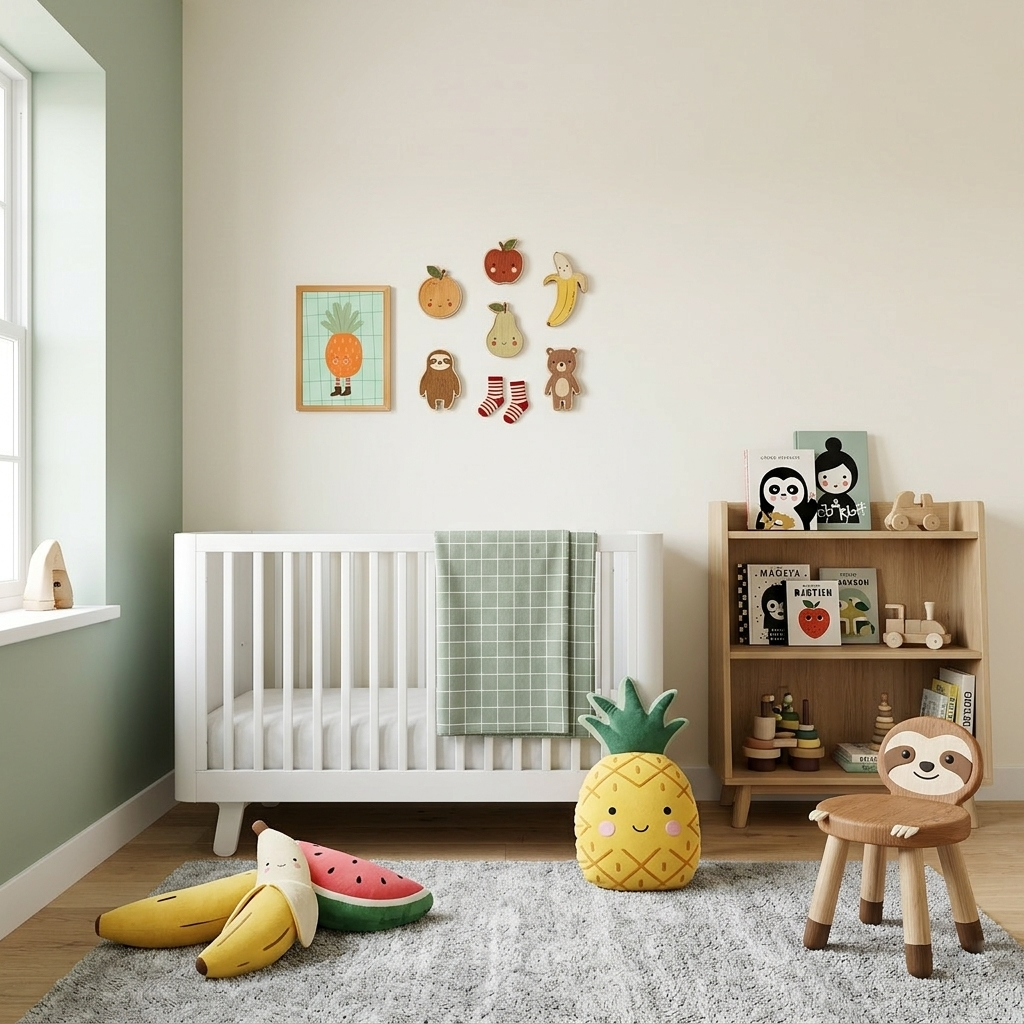 Quadro Infantil abacaxi