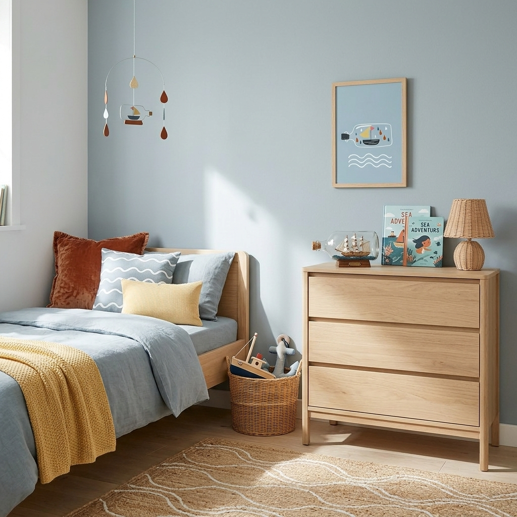Quadro Infantil Barco na Garrafa