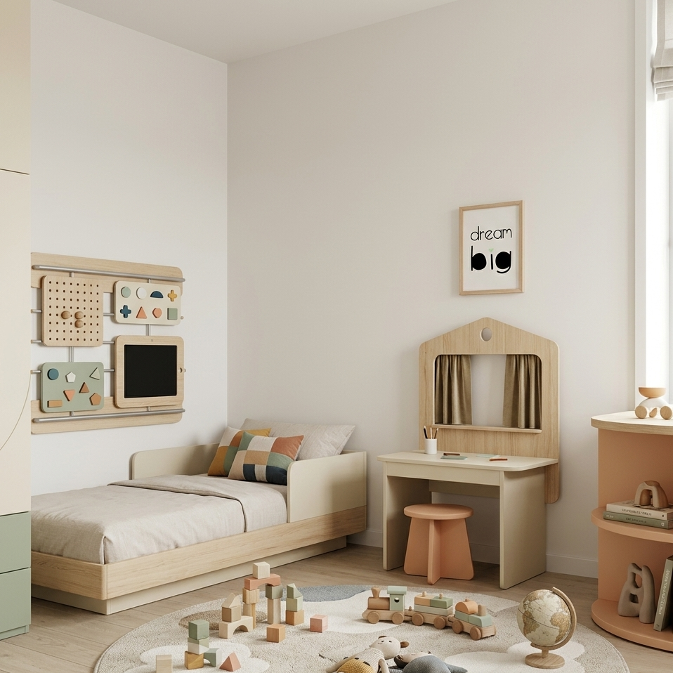 Quadro Infantil Dream Big preto