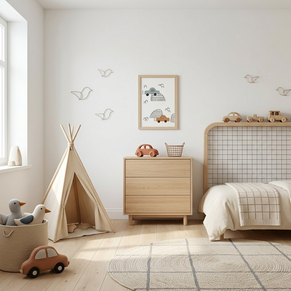 Quadro Infantil Carros Montanhas