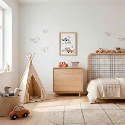 Quadro Infantil Carros Montanhas