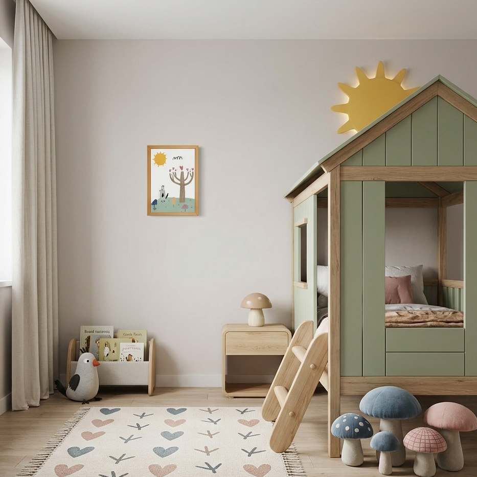 Quadro Infantil Meu jardim
