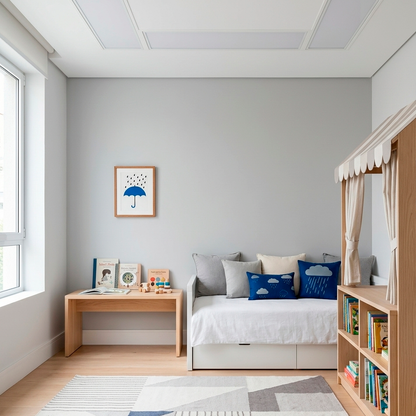 Quadro Infantil Guarda Chuva Azul