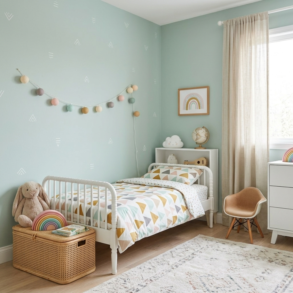 Quadro Infantil Arco Íris bolinhas