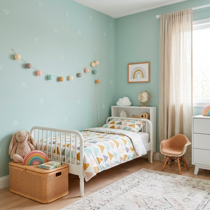 Quadro Infantil Arco Íris bolinhas