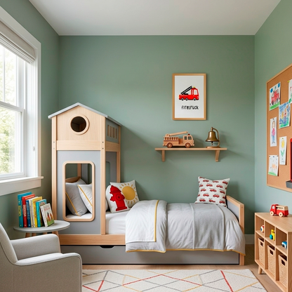Quadro Infantil Bombeiro