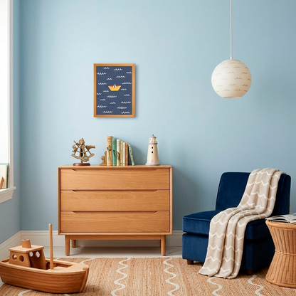 Quadro Infantil Barquinho a deriva