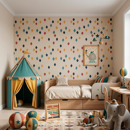 Quadro Infantil Elefante malabarista