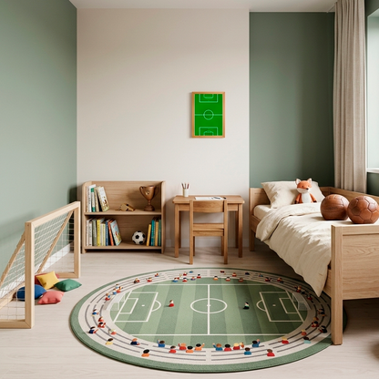 Quadro Infantil Campo de Futebol
